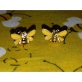 Earrings - Yellow Post 